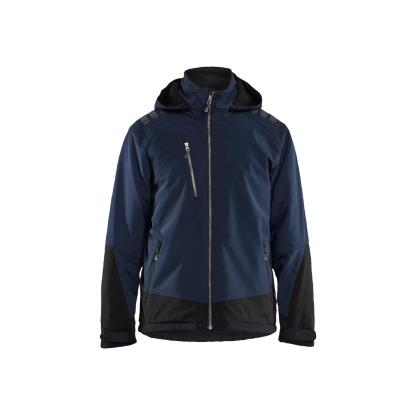 Blåkläder 4750 letforet vinter softshelljakke, mørk marineblå/sort