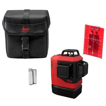 Leica Lino L6Rs laser inkl. taske, 3 x 360° rød laser, op til 25 meter