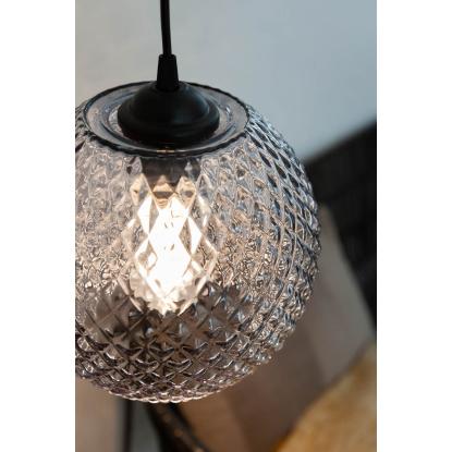 Halo Design Nobb Ball pendel, Ø22 cm, E27, røgfarvet glas
