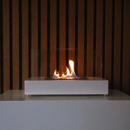 ScandiFlames Lambeth biopejs, bordmodel, hvid
