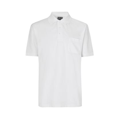 ID 0520 poloshirt, klassisk, hvid