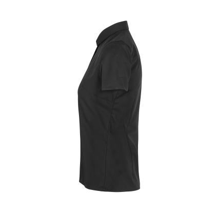 Seven Seas S721 Fine Twill skjorte med korte ærmer, modern, dame, sort