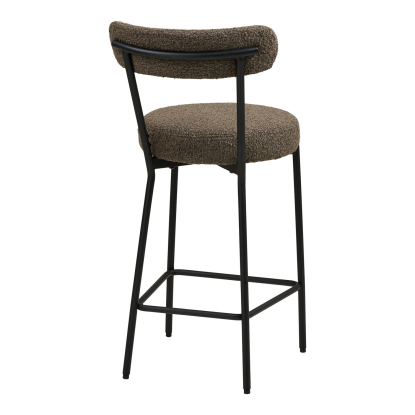 Badalona counterstol, bouclé, brun