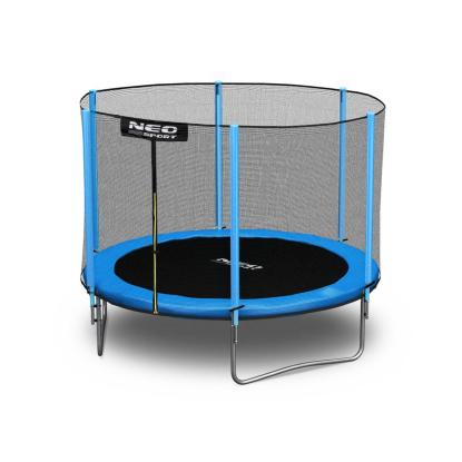 Neo Sport trampolin med stige og net, blå, Ø244 cm, maks. 80 kg