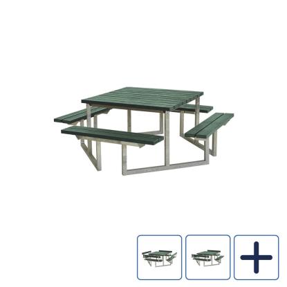 PLUS Twist bord/bænkesæt, ReTex, grøn