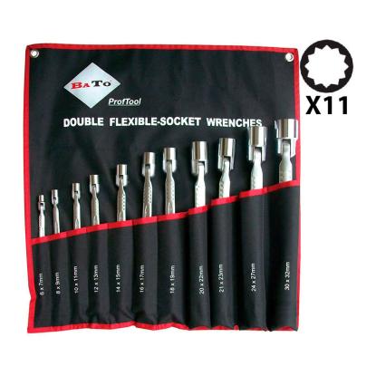 BATO dobbelt lednøglesæt, 6-32 mm - 11 dele