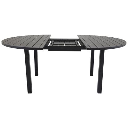Venture Design Marbella rundt havebord, sort, Ø140 cm