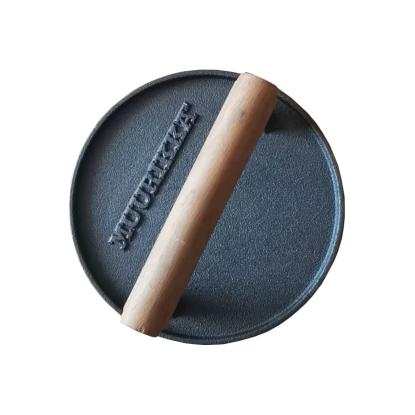 Muurikka grillpresser, rund, støbejern, Ø18 cm