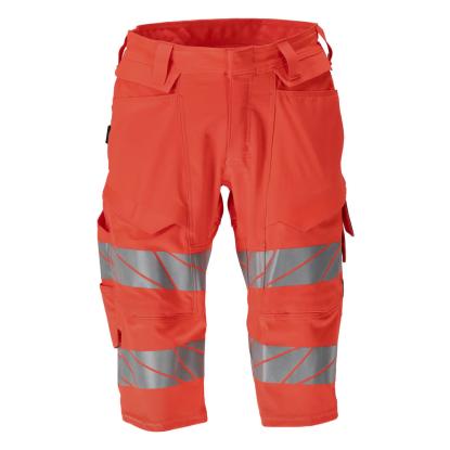 MASCOT ACCELERATE SAFE arbejdsshorts, lange, hi-vis rød