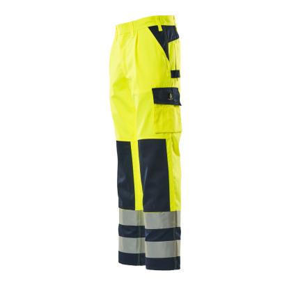 MASCOT SAFE COMPETE Olinda arbejdsbukser med knælommer, hi-vis gul/marine