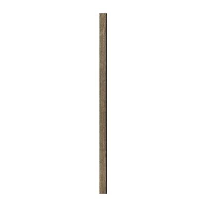 I-Wood afslutningsliste til 3-lamel akustikpanel, sort olieret, sort filt og sort kerne, egefiner, 17 x 92 mm