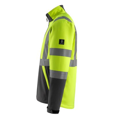 MASCOT SAFE LIGHT Kiama softshell jakke, hi-vis gul/mørk antracit