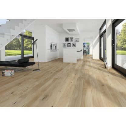 Moland Castle Collection Trend Burghley Wideplank plankegulv, eg, hvid pavé matlak
