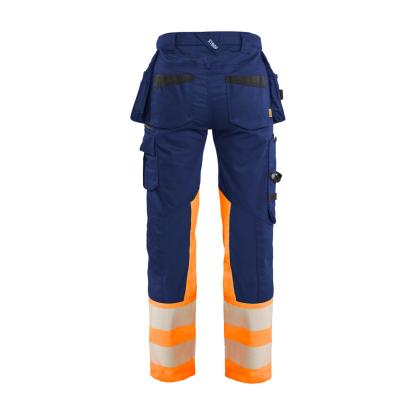 Blåkläder 7030 dame high vis buks stretch, marineblå/hi-vis orange