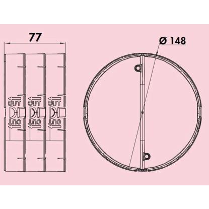 JG Nordic thermospjæld, Ø148 mm