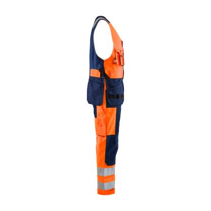 Blåkläder 2653 high vis helbuks, hi-vis orange/marineblå