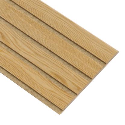 I-Wood Basic 4-lamel akustikpanel, klar olieret, brun filt og lys kerne, egefiner, 16 x 300 mm 