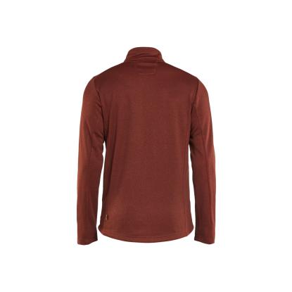 Blåkläder 3548 35482526 sweatshirt full zip, brændt rød/sort