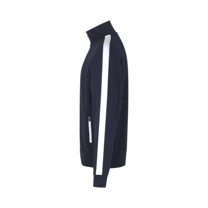 ID 0626 sweat cardigan med kontrast, navy