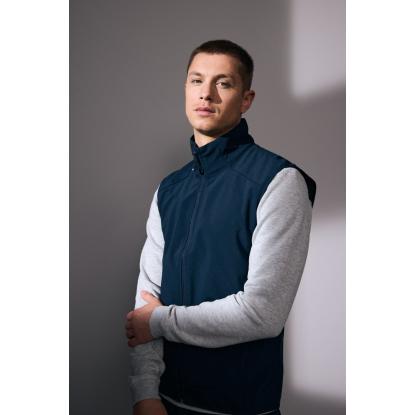 ID 0824 softshell vest, funktionel, navy