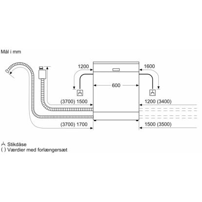 Bosch SMU4HMS02S opvaskemaskine til indbygning
