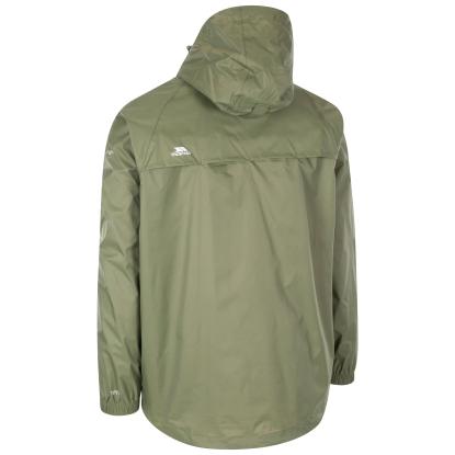 Trespass QIKPAC packaway regnjakke med pose, unisex, grøn