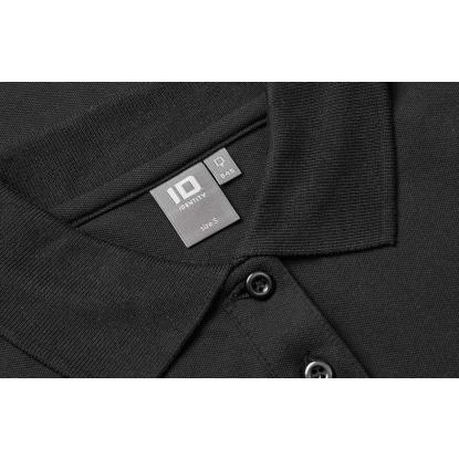 ID 0545 poloshirt med stretch, langærmet, dame, sort