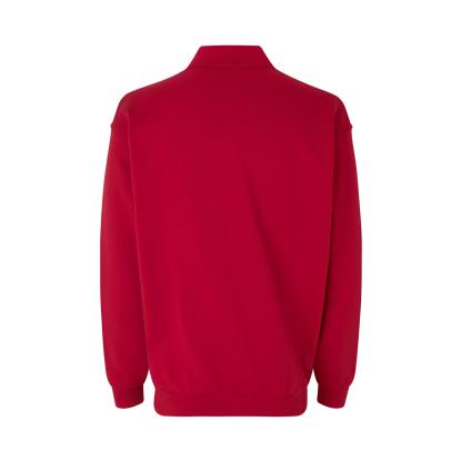 ID 0601 polosweatshirt, klassisk, rød
