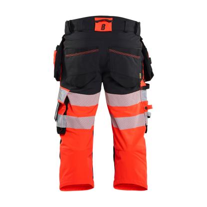 Blåkläder 1123 high vis knickers 4-vejs stretch, hi-vis rød/sort