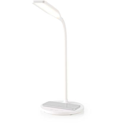 Nedis LED skrivebordslampe, Ø17 x 59 cm, hvid