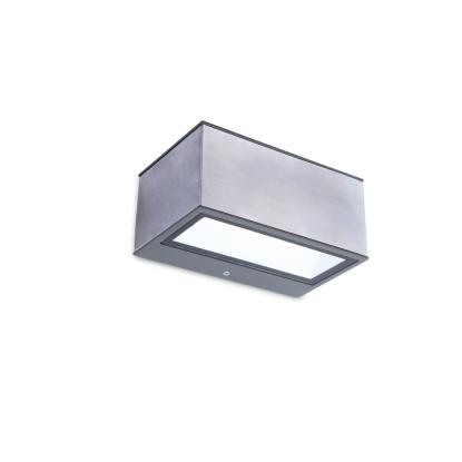 LUTEC GEMINI udendørs LED væglampe, up/down, H6,5 cm, IP54, 4000K, rustfrit stål