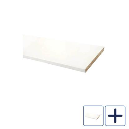 Wallmann Original vinduesplade, hvid laminat, 4100 mm