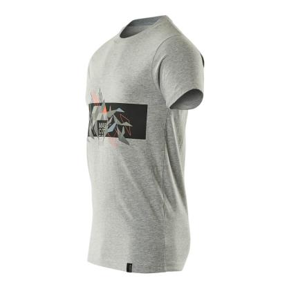 MASCOT ACCELERATE SAFE T-shirt, grå-meleret/hi-vis rød