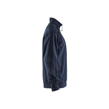 Blåkläder 3353 sweatshirt half zip, mørk marineblå/sort