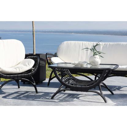 Venture Design Moana sofabord, sort, 48,5 x 60,5 x 95 cm