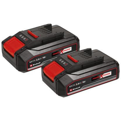 Einhell PXC-Twinpack batterier, 18 V, 2,5 Ah - 2 stk.