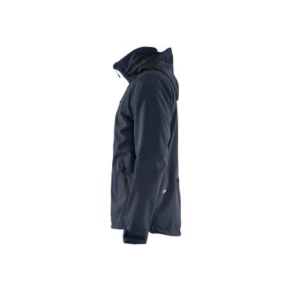 Blåkläder 4749 softshell jakke, mørk marineblå/hi-vis gul