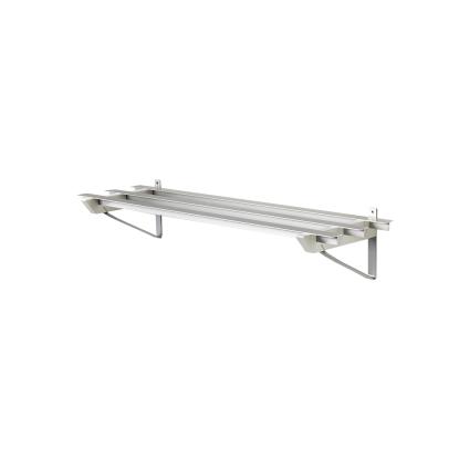 Hoigaard SR-2 skohylde, L68 cm, lakeret hvid og alu