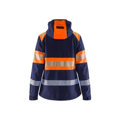 Blåkläder 4404 dame high vis softshell jakke, marineblå/hi-vis orange