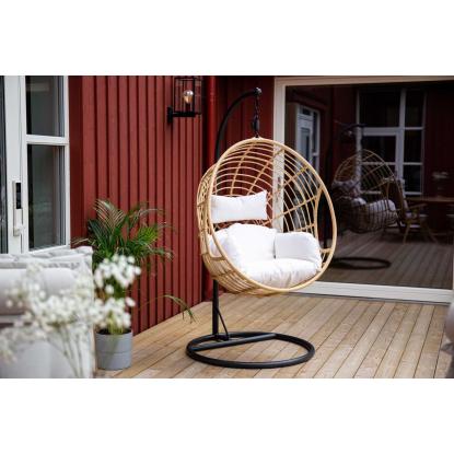 Venture Design Viga hængestol, sort/natur/hvid