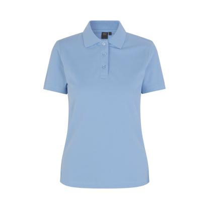 ID 0527 poloshirt med stretch, dame, lys blå