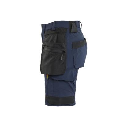 Blåkläder 7124 dame håndværker shorts 4-vejs stretch, mørk marineblå/sort