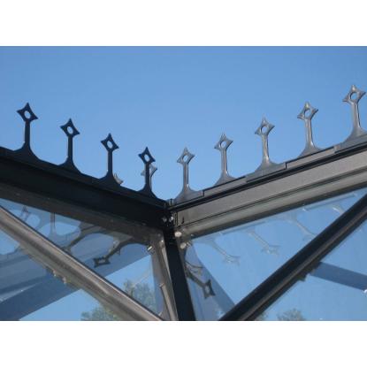 Vitavia Sirius cresting tagrygsdekoration, sort