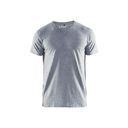Blåkläder 3360 t-shirt v-udskæring, gråmeleret