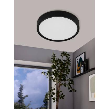 EGLO MUSURITA LED loftlampe, Ø34 cm, sort