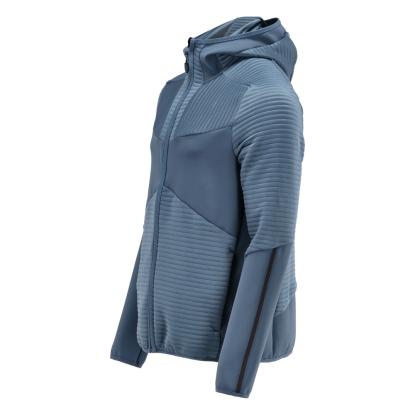 MASCOT CUSTOMIZED fleece hættetrøje med lynlås, stenblå