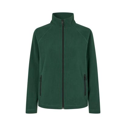 ID 0805 cardigan, mikrofleece, dame, flaskegrøn