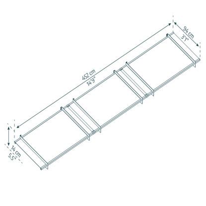 Palram - Canopia dørbaldakin Nancy 4500