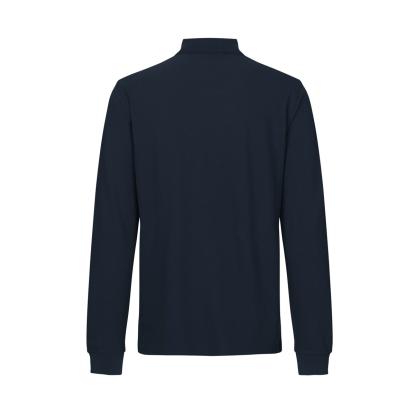 ID 0544 langærmet polishirt med stretch, navy