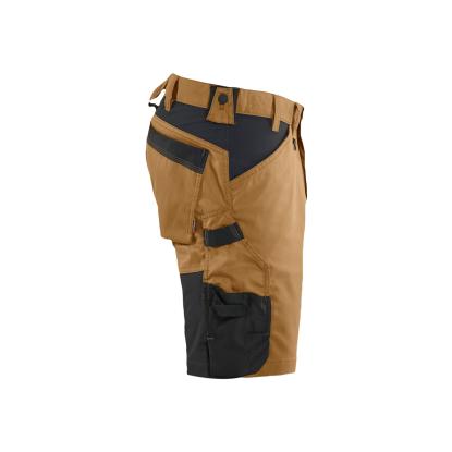 Blåkläder 1753 håndværker shorts med stretch, nougat/sort